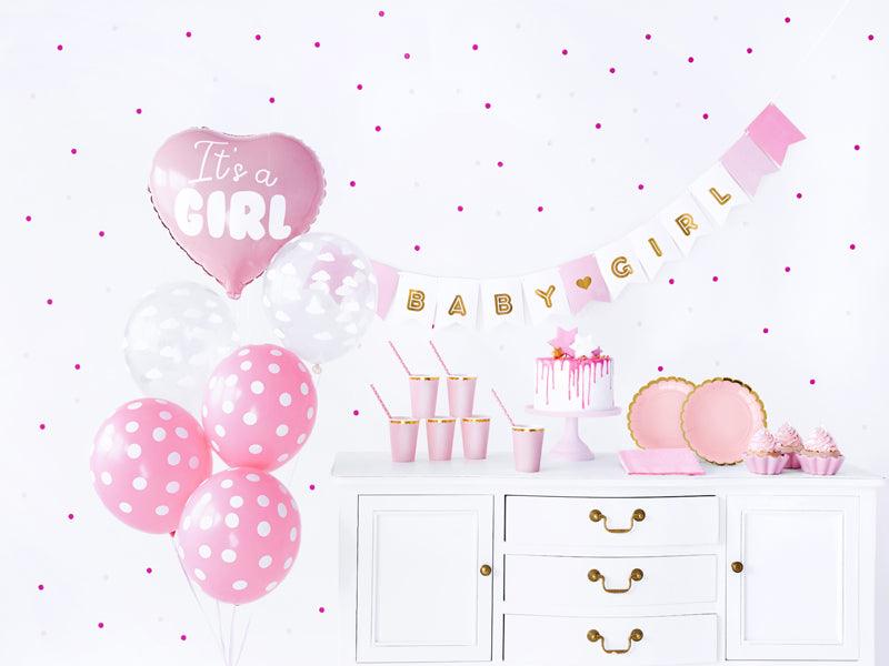 Set mit Partydekorationen - It's a girl (1 VPE / 49 Stk.) - FeierGlanz